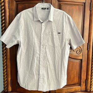 VANS short sleeve button down shirt- XL